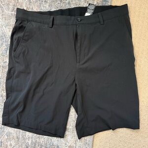 Greg Norman Golf Collection Black Flat Front Shorts